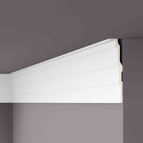 Eckleiste NMC AD21 ARSTYL Noel Marquet Zierleiste Stuckleiste Modernes Design weiß 2 m (1/5)