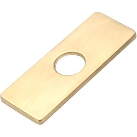 Cache-trou d'évier de cuisine pour robinet de salle de bain, lavabo, rosace de robinet de salle de bain, nickel brossé (1/4)