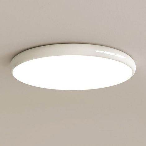 Plafonnier LED 40 cm, plafonnier à intensité variable, 3 températures de couleur disponibles (3000K/4000K/6000K), pour cuisines et aux salons (blanc) (1/5)