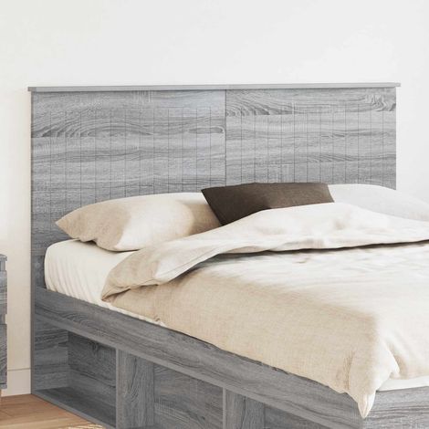 Cabecero con cabecera Gris  140 cm Madera contrachapada