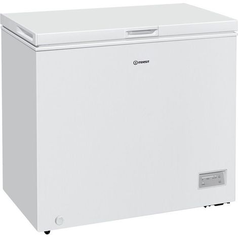 Congélateur coffre - INDESIT - INCF2464E1 - Classe E - 246L - 40db(A) - Fonctionne en piece froide (-15°) - 84,5x95,5x61,5 (1/3)