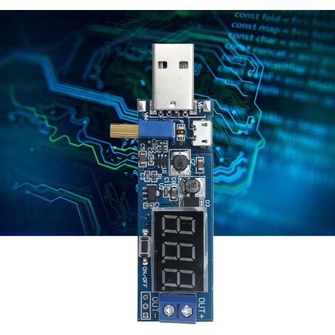 DC-DC USB-Aufwärts-/Abwärtswandler-Netzteilmodul, Desktop-Netzteilmodul 5V auf 3,3V, 9V, 12V, 24V. (1/5)