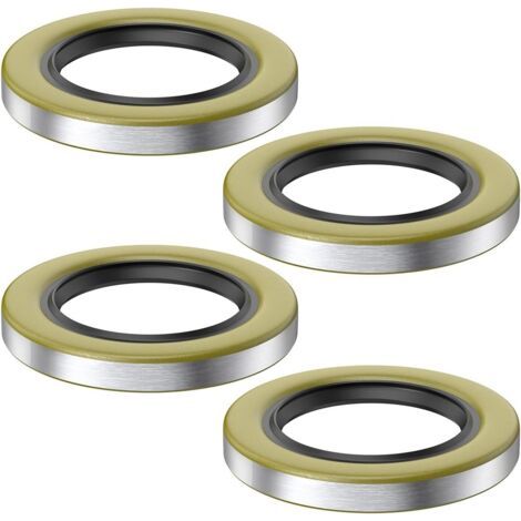 4 Pack 010-036-00 Double Lip Grease Seal for Dexter Texcom RV Trailer Replaces 01003600 10-36 22333TB ID 2.250" x OD 3.376" Trailer Hub Wheel Grease Seal 5200-7000lb Trailer Axles D42 (1/5)