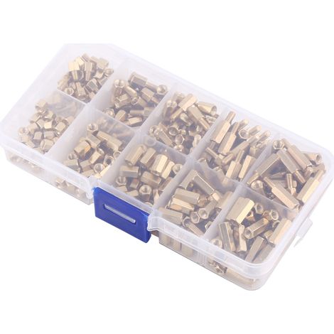 Entretoises en laiton M3, 300 pièces, hexagonales mâles et femelles, ensemble de bricolage pour carte mère
