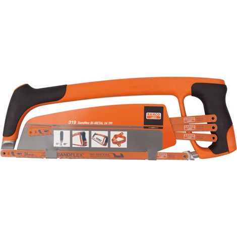 BAHCO SÄGEBLATTRAHMEN 300 mm + 3 STÜCK 3906-24 SÄGEBLÄTTER (1/5)