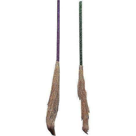 Lot de 2 balais de magicien pour décorations d'Halloween (1/3)
