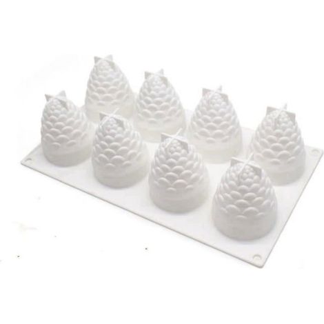 Moule En Silicone - Desserts Patisserie Fondant Fruits - 2 Pièces - 34,5 x 9,7 x 3,6 Cm - Résistant -40 À 230 °C (1/5)