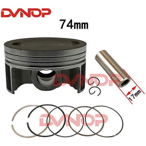 Kit de pistón, anillos y juntas de diámetro estándar de 74 mm para Yamaha YS250 YBR250 2007 2009 XT250 XTZ250 1YB 2013-2015 (pistón y anillos)