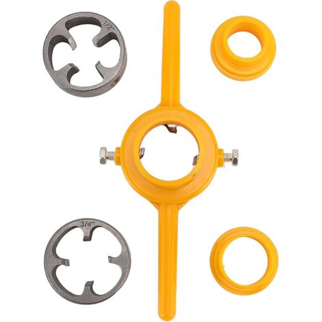 Jeu tarauds et filières 3 filières 1/2/3/4/1" NPT, pour métal (1/5)