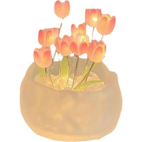 Tulipe Veilleuse Kit de matériaux Fait main – étanche éclairage LED – pour Extérieur – Blanc (1/5)