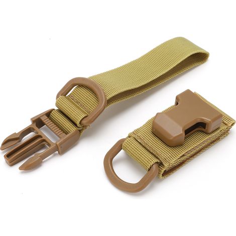 Verstellbarer EDC-Hüftrucksack mit Schnellverschluss und Haken für Outdoor-Camping (Khaki) (1/5)