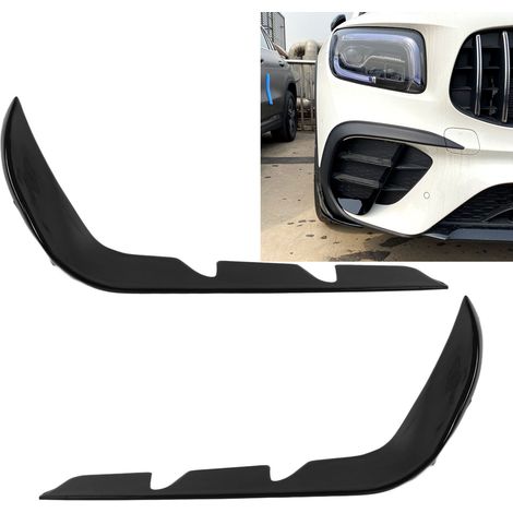 Grilles de feux antibrouillard avant et spoilers d'entrée d'air noir brillant (une paire) Pour Mercedes-Benz GLB-Class X247 AMG-Line 2020+ (1/5)