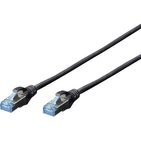 Digitus DK-1531-030/BL RJ45 Patchkabel CAT 5e SF/UTP 3.00 m Schwarz 1 St.