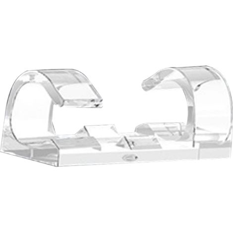 20 Stück transparente Kabelclips, selbstklebend, Kabelmanagement-Clips, Wandkabelhalter, Kabelorganisator, kleine Größe (1/5)