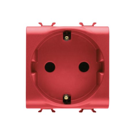 PRISE 2M 2 P+T 16A DL SERR.FR. ROUGE AB GEWISS GW10351AB (1/2)