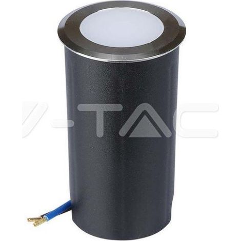 V-TAC VT-1151 Begehbarer Strahler led unterirdisch 1W Kaltweiß 6400K rund Aluminium Silber IP67 - sku 211464 (1/5)