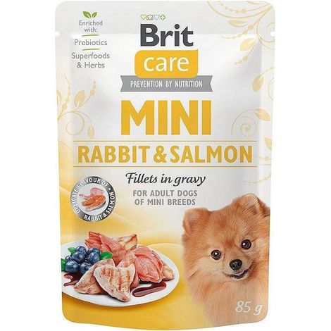 Brit care Mini Lapin et Saumon (sachet) 85g