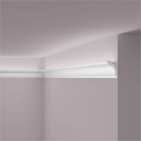 Cornisa NMC Z1220 ARSTYL Noel Marquet Perfil de estuco Moldura decorativa diseño atemporal clásico blanco 2 m (1/3)