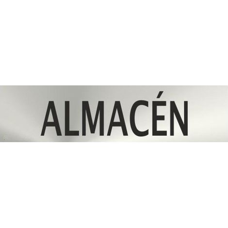 Señal Informativa de acero inoxidable Almacén de 0'8mm 50 x 200 mm SEKURECO (1/2)