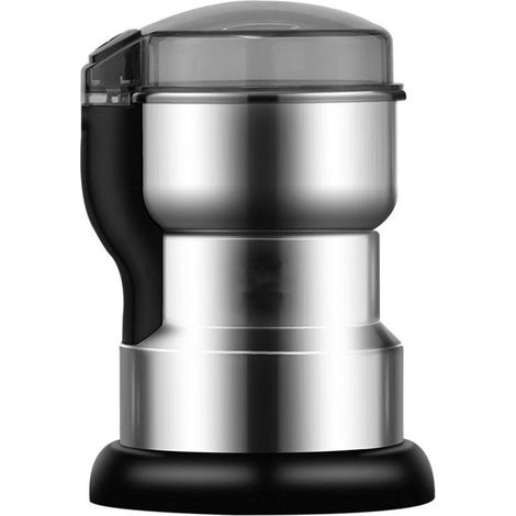 Moulin à café électrique 300W, en acier inoxydable, pour les grains de café, les épices et les noix, idéal pour la cuisine, la maison, le bureau et les voyages.-AquaForge (1/5)