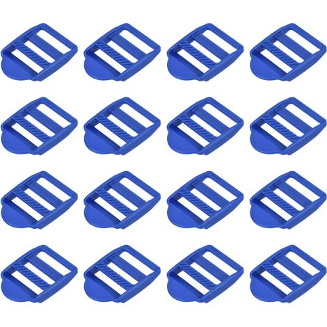 16Pcs Glissières D'échelle En Plastique 1" (25mm) Bleues (1/5)