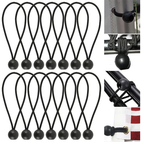 Lot de 50 tendeurs élastiques à boule pour tentes, bâches et auvents [HK] (1/5)