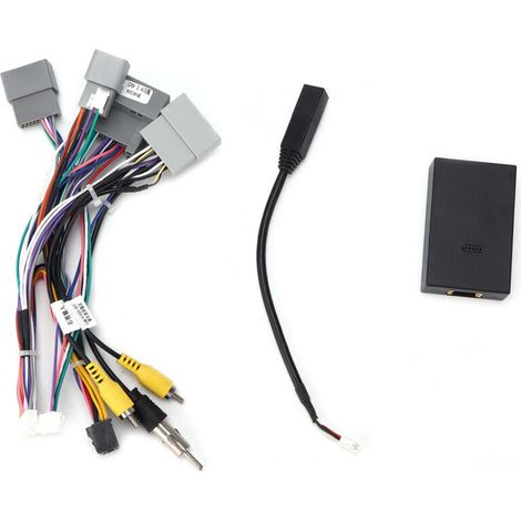 Adaptador de arnés de cableado de audio de 16 pines, cable de alimentación con caja Canbus para reemplazo de Android para CRV 2.4/Civic (1/5)