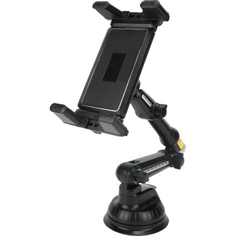 Soporte para teléfono de camión con visión de 360°, brazo de 32,8 cm (12,9 pulgadas) de largo, potente ventosa, soporte para tablet para salpicadero o parabrisas (1/5)