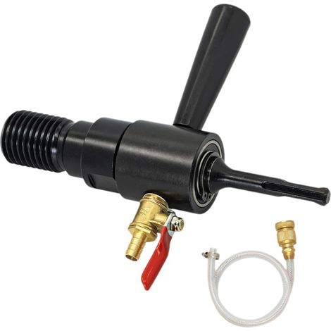 1 1/4 "-7 Mâle à SDS plus Adaptateur de Forage Kit - Injection D'Eau Capable de Forage au Noyau en Béton Comprend un Tuyau en Laiton Solide Connecteur et Tuyau (1/5)