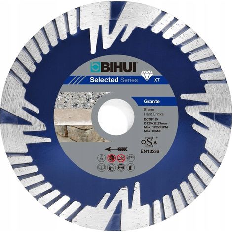 Lama diamantata BIHUI per materiali duri 125 mm DCDF125
