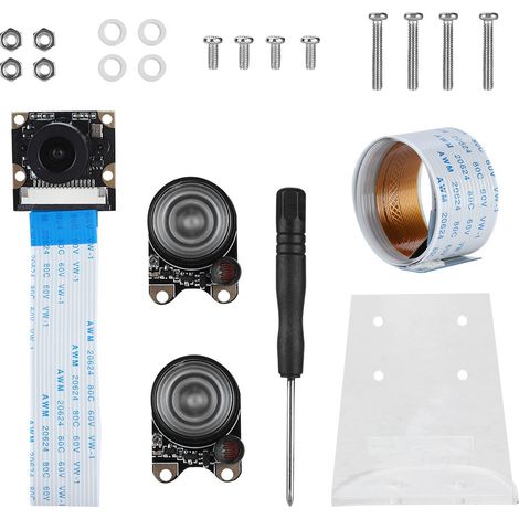 Kit caméra de vision nocturne avec module et objectif pour Raspberry Pi 3B+/3B/2B/B+/ZERO 1.3/ZERO W (1/5)