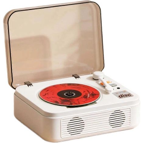 Son Boîte Bayin CD Lecteur avec Two-Way Bluetooth et Rechargeable USB Flash Entraînement Audio Lecteur Rétro CD Lecteur (1/5)