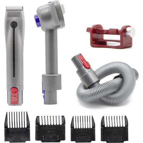 Vacuum cleaner kit for grooming, brushing, cleaning up pet hair and more Best for cleaning up pet hair Pet grooming clipper tool kit professional pet cleaning accessories for Dyson V7 V8 V10 V11 V15 v (1/5)