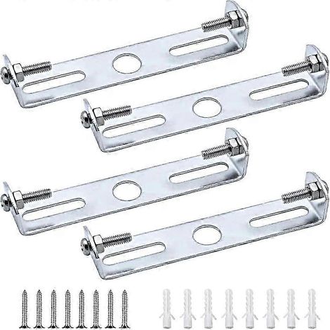 4 plaques de fixation pour plafonnier, 90 mm, pour montage sur socle. (1/5)