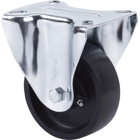 RUEDAS ALEX rueda fija  17tv80-ta hierro fundido eje liso , Descripción
Ruedas de acero, especialmente indicada para soportar altas cargas hasta 800 Kg.
Se aplica principalmente en sectores industrial (1/2)