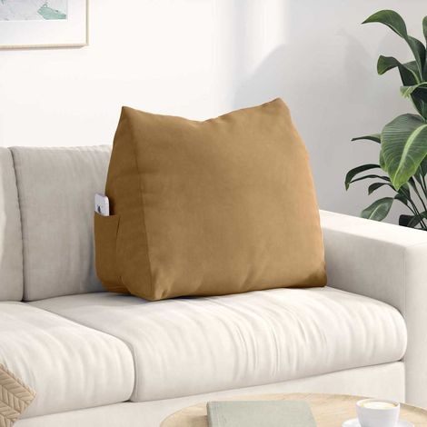 Rückenkissen Braun 60 x 20 x 50 cm Cordstoff