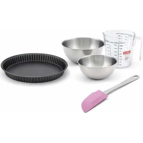 Set de 5 ustensiles de pâtisserie moule à gâteaux bol spatule et verre doseur Spécial crountries Spécial crountries Zenker  Spécial crountries (1/5)