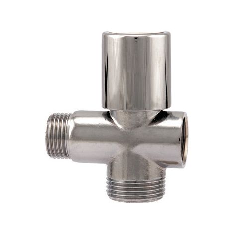 RUBINETTO A VITE 3 VIE X LAVATRICE 255 ITAP - OTTONE CROMATO 1/2MX3/4M - 2 pezzi