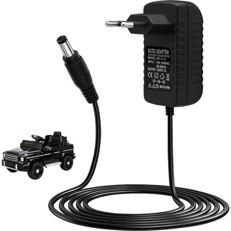 Chargeur Voiture Électrique Enfant 12V 1A Chargeur Universel 12V pour Véhicules Électriques SUV ATV Quad Moto Jouets à Conduite pour Bébé (1/5)