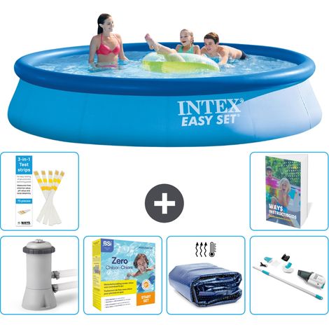 Intex Piscina Easy Set Rotonda - 396x84 cm - 7-pezzi  S196