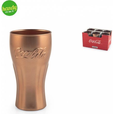 Bicchiere Coca-Cola Luminarc 37 cl in vetro color rame