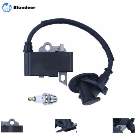 Module de bobine d'allumage pour tronçonneuse Stihl MS181 MS211 MS211C MS171 Pièces de rechange avec bougie d'allumage 1139 400 1307 (1/5)