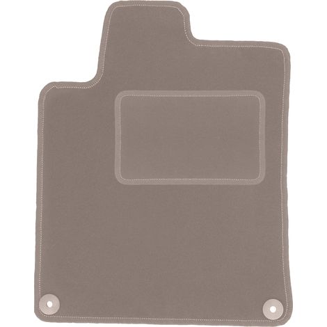 Alfombrilla de conductor beige para: Peugeot 407 coupé, sedán, familiar (2004-2011)