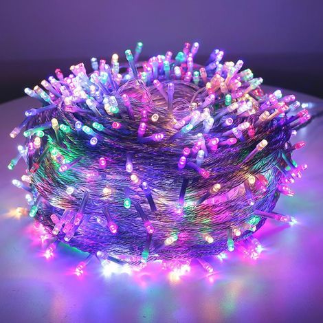 Guirlande lumineuse de 50 m à 400 LED, guirlande féérique à insérer pour jardin, terrasse, chambre, mariages (1/5)