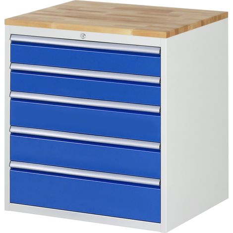 Rau Schubladenschrank Buche-Top und 5 x Schubl.-XL 2x120 2x150 1x180mm (1/5)