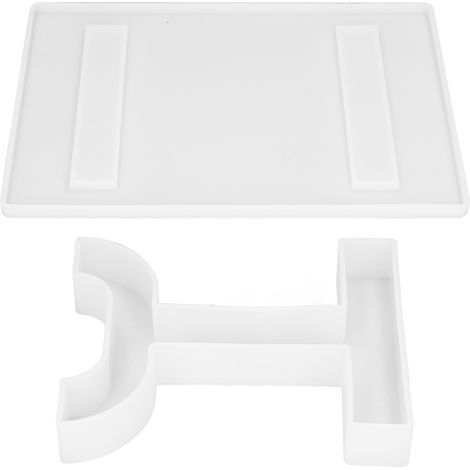 DIY-Couchtisch aus Epoxidharz, T-förmige Silikonform + Tischplatte, dekoratives Aufbewahrungs-Schreibtisch-Set (1/5)