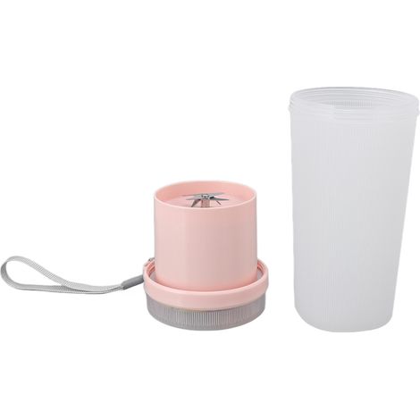 Elektrischer Entsafterbecher 300 ml, tragbar, USB-aufladbar, mit 6 Edelstahl-Schneidmessern, Entsafter-Mixerbecher (1/5)