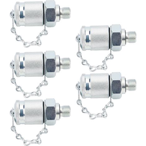 5Raccords de test hydraulique PT/PPTM10 x 1, coupleur fileté pour mesure de pression, lot de 5 pièces (1/5)