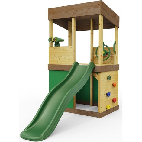 Rebo Lookout Tower with Wave Slide, Adventure and Den Packs (1/4)