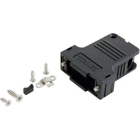 Capot SUB-D 9 pôles Conec 165X13419XE matière plastique 45 ° noir 1 pc(s) A253341 (1/4)
